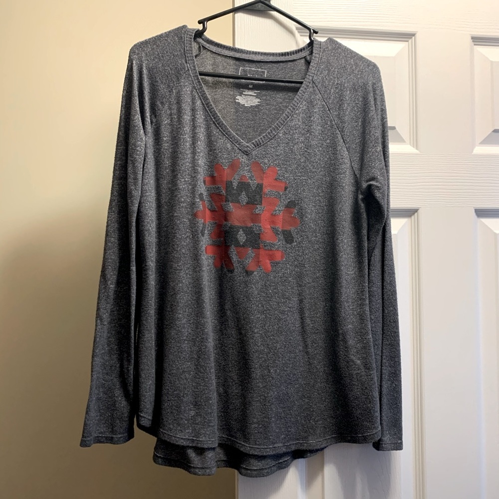 ❄️Plaid Snowflake Long-sleeve